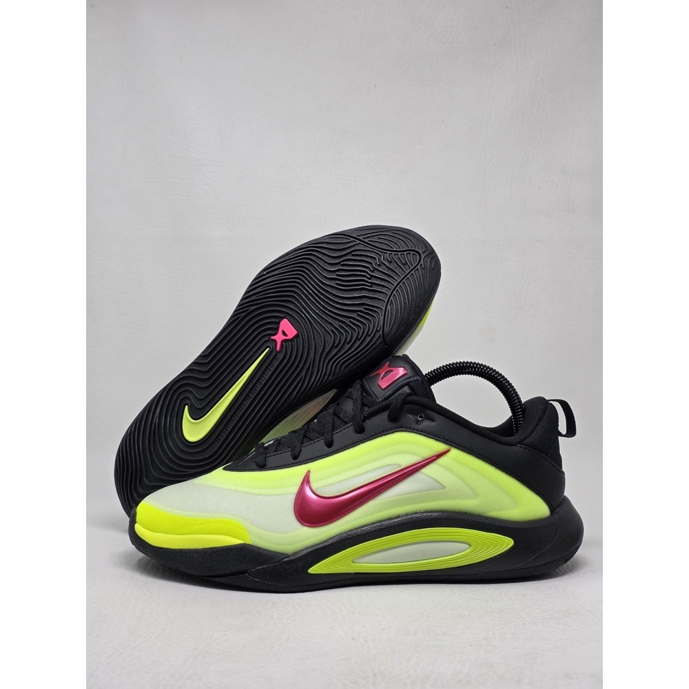 Nike A'One SE (GS) Athletic Sneaker Black/Volt/Pink Low Top 6Y  HQ2294-001 New